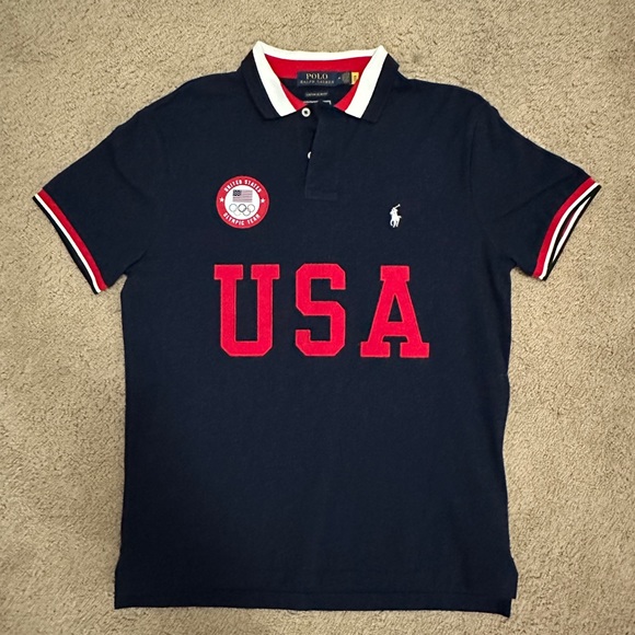 Polo Ralph Lauren Team USA 2020 Olympic team size medium collared shirt - Picture 2 of 4